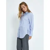 Minus Chemisier 'Liora' bleu clair / blanc
