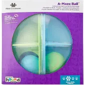 Outward Hound par Nina Ottosson A-Maze Ball Dog Treat Puzzle Ball Niveau 2 Intermdiaire Vert
