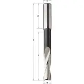 Cmt 160.160.31 Spiral-Langlochbohrer rechts 16mm-Schaft 13x50 (16 mm)