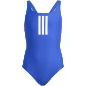 Adidas Maillot de bain de sport '3-Stripes Swimsuit' bleu cobalt / blanc