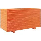 vidaXL Jardinière cire marron 90x40x49,5 cm bois de pin massif