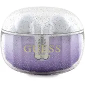 GUESS écouteurs sans fil bluetooth TWS + station d'accueil GUTWSHDGKEEU (Glitter gradient) violet