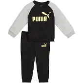 Puma Minicats Ess Raglan Tracksuit Noir 24 Months-3 Years Enfants