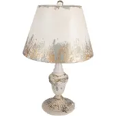 Clayre & Eef Lampe de table Ø 36x55 cm Beige Métal