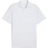 Puma Hommes, T-shirt de sport, Polo MATTR Houndstooth - LC (M), Blanc, M