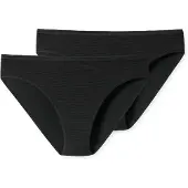 Schiesser Slip gris clair / noir