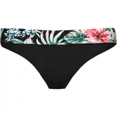 LASCANA Bas de bikini mélange de couleurs / noir