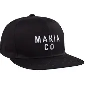 Makia Cascade Snapback Cap Noir