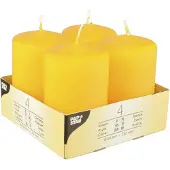 Papstar 10493 Bougie de cire Cylindre (e) (4 pcs)