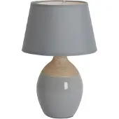 Näve Lampe à poser en céramique Sullivan - céramique, textile - gris ; 3122216