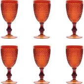 Excelsa Set De 6 Verres Diamond plastica 39 cl Orange