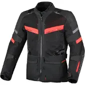 Sonstiges Veste de moto imperméable Macna Captane en tissu, noir/rouge, taille S