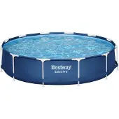Bestway 56706 Steel Pro Ø366x76cm Round Tubular Pool Without Filter/purifier Bleu 6473 Liters
