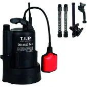 T.I.P. Tauchpumpe - Regenfasspumpe (2.700 l/h Fördermenge, mit Durchflussmengenregler, 13 m Förderhöhe, 1,3 bar Druck, Befestigungsklammer, Teleskoprohr mit 3 Steigrohrlemente) DIO 45/13 flex, 30263