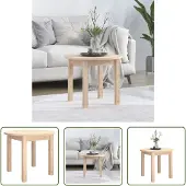 The Living Store Table basse Ø 55x45 cm pin massif
