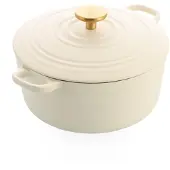 BK Cocotte BK Bourgogne Stoofpot Cream White 24 cm