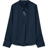 Vero Moda Chemisier 'VMELENOR' bleu marine