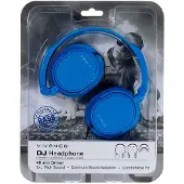 Vivanco VIVancoCasque DJ supra-auriculaire de haute qualité Bleu, Grand son et confort maximal, jack 3,5 mm, Arceau rembourré et réglable, câble de 1,8 m