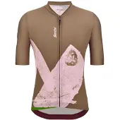 Santini Note Short Sleeve Jersey Vert L Homme