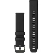Garmin Quick Release 20 Mm Silicone Strap Noir