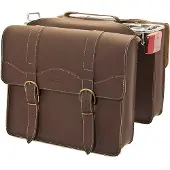 BRN Leather Panniers 22l Marron