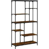 vidaXL Bibliothèque chêne sonoma 99x35,5x176 cm bois ingénierie acier