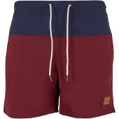 Urban Classics Shorts de bain bleu marine / bourgogne