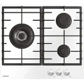 Airlux ATV63TWH plaque Blanc Intégré 60 cm Gaz 3 zone(s)