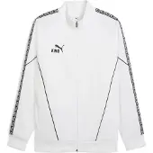 Puma Hommes, Vestes de survêtement, teamKING Veste Anthem (S), Blanc, Noir, S