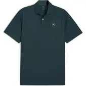 Puma Hommes, T-shirt de sport, Polo MATTR Houndstooth - LC (M), Vert, M