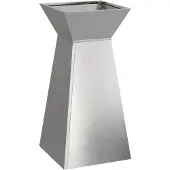 vidaXL Jardinière à pilier Argent 35 x 35 x 73 cm Acier inoxydable