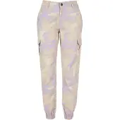 Urban Classics Pantalon cargo beige / beige foncé / lavande