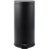 Steinbach Treteimer Metall schwarz 30 l, Poubelle, Noir