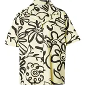 Topshop Chemisier jaune clair / noir