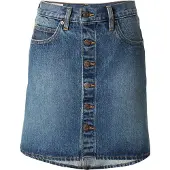 Levi's Jupe 'Retro Button Front Skirt' bleu denim
