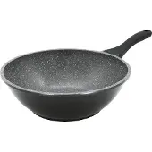Karl Krueger Karl Krüger 88088BAR Poêle wok Barcelona en fonte d'aluminium - avec vitrification antiadhésive de haute qualité, 30 cm