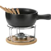 kela Service à Fondue Kaasfondueset Kela Natura Black (pour 6 personnes)
