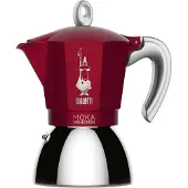 Bialetti Moka Induction 6 tasses rouge