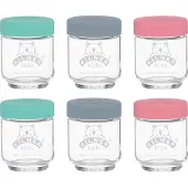 Kilner Verre à bébé 190ml avec bouchon silicone Set de 6 pièces