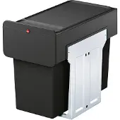 Hailo Abfallsammler 3101000 EcoLine Design L schwarz 2x 14 Liter