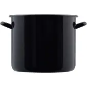 Riess Riesen Casserole avec rebord Ø24cm 8 litres noir émail Classic Riesen