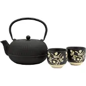 Bredemeijer 153013 Set Teapot With Glasses 1l Noir