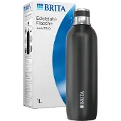 Brita Bouteille Sodatrio En Acier Inoxydable – Noire Grand Format Lot De 1
