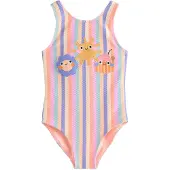 Next Maillot de bain bleu / turquoise / moutarde / abricot