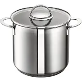 Schulte Ufer -Ufer SUS Mini-cocotte Little Lilly avec panier-vapeur, Poêle + casserole, Argent