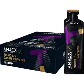 Amacx Boîte De Gels énergétiques Turbo Cassis + Caféine 60ml 12 Unités