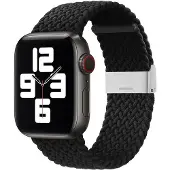 ILike Montre 38/40/41mm Braided Fabric Strap (38 mm, 40 mm, 41 mm, Tissu), Sangles de montre, Noir
