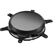 Moulinex Appareil à raclette 6 personnes 700w + plancha + crêpière - - RE151812 - accessimo