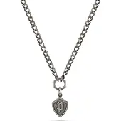 Police Talisman Necklace Argenté Homme