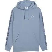 Puma Hommes, Pull-over, ESS TAPE Sweat à capuche FL, Bleu, (M)